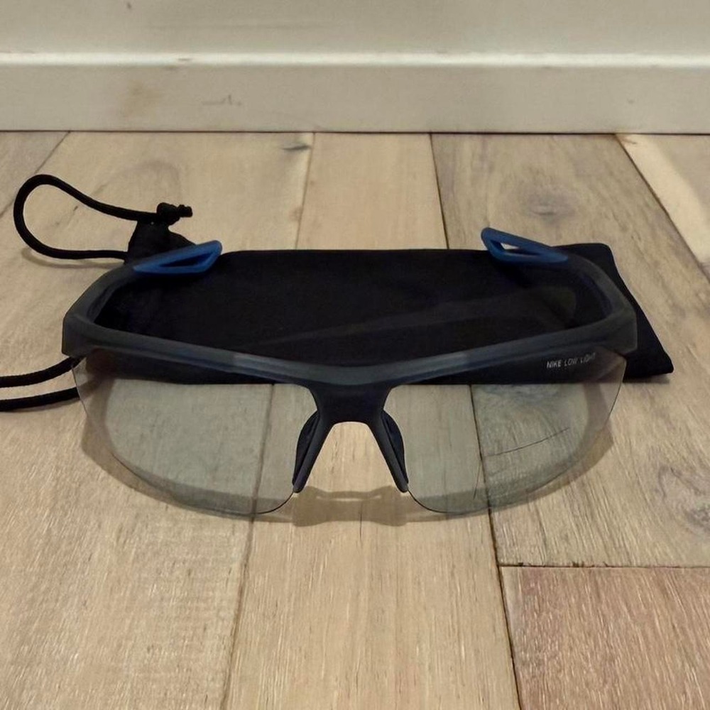 Nike Low Light sunglasses in blue & black